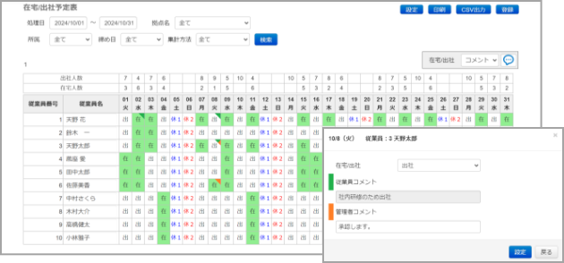 管理者用の登録画面